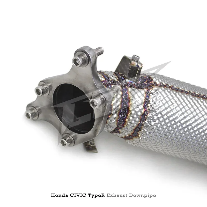 Section High flow Pipes branch downpipe Exhaust Pipe with For R/Type-R FL5 2.0T