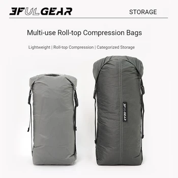 3F UL GEAR 9L/13L Storage Bag 20D Nylon Wear Resistant Ultralight Multifunctional Categorized Versatile Roll-up Compression Bag 2