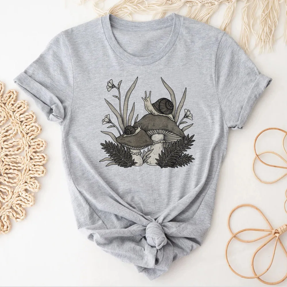 

Snail t-shirts women designer Tee female y2k clothes