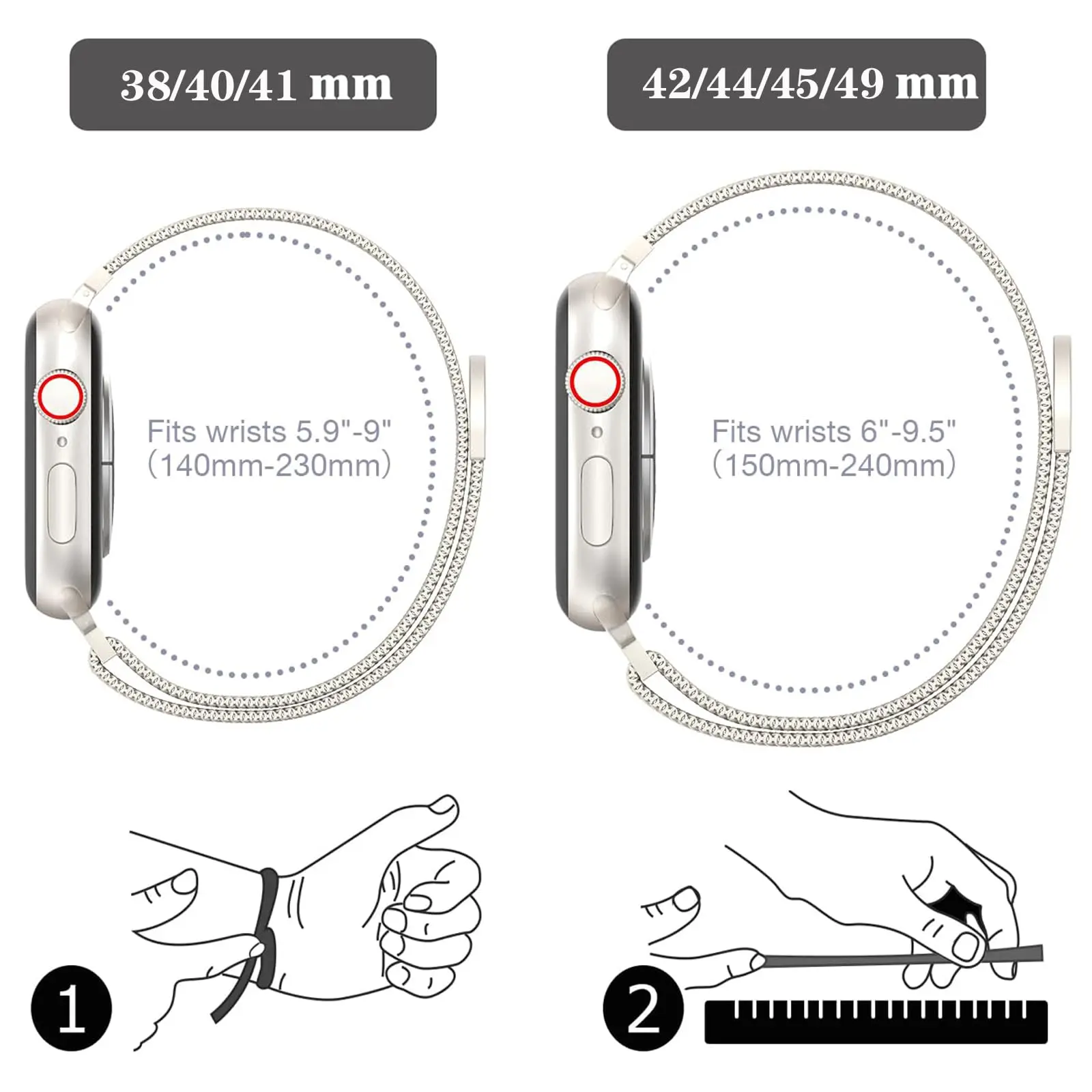 TPU Case+Milanese Loop For apple Watch Ultra 2 band 49mm 44mm 40mm 45mm 46mm 42mm 41 38mm Bracelet iwatch Series 10 9 8 SE Strap 6 TPU Case+Milanese Loop For apple Watch Ultra 2 band 49mm 44mm 40mm 45mm 46mm 42mm 41 38mm Bracelet iwatch Series 10 9 8 SE Strap – Bild 6