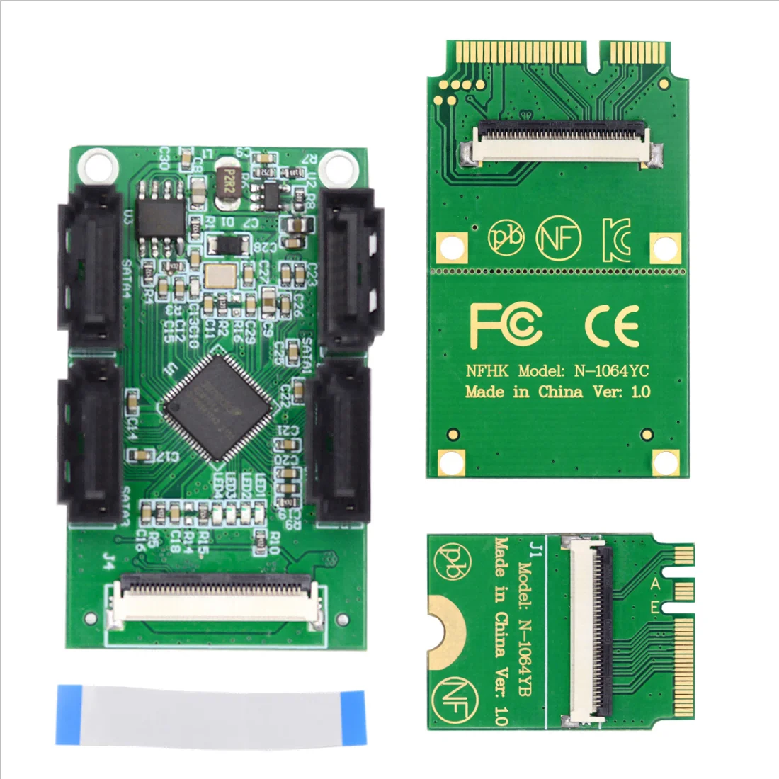 

Xiwai NGFF & Mini PCI-E до 4 SATA 3.0 порт адаптер мультипликатора 6 Гбит/с жесткая Фотокарта для материнской платы