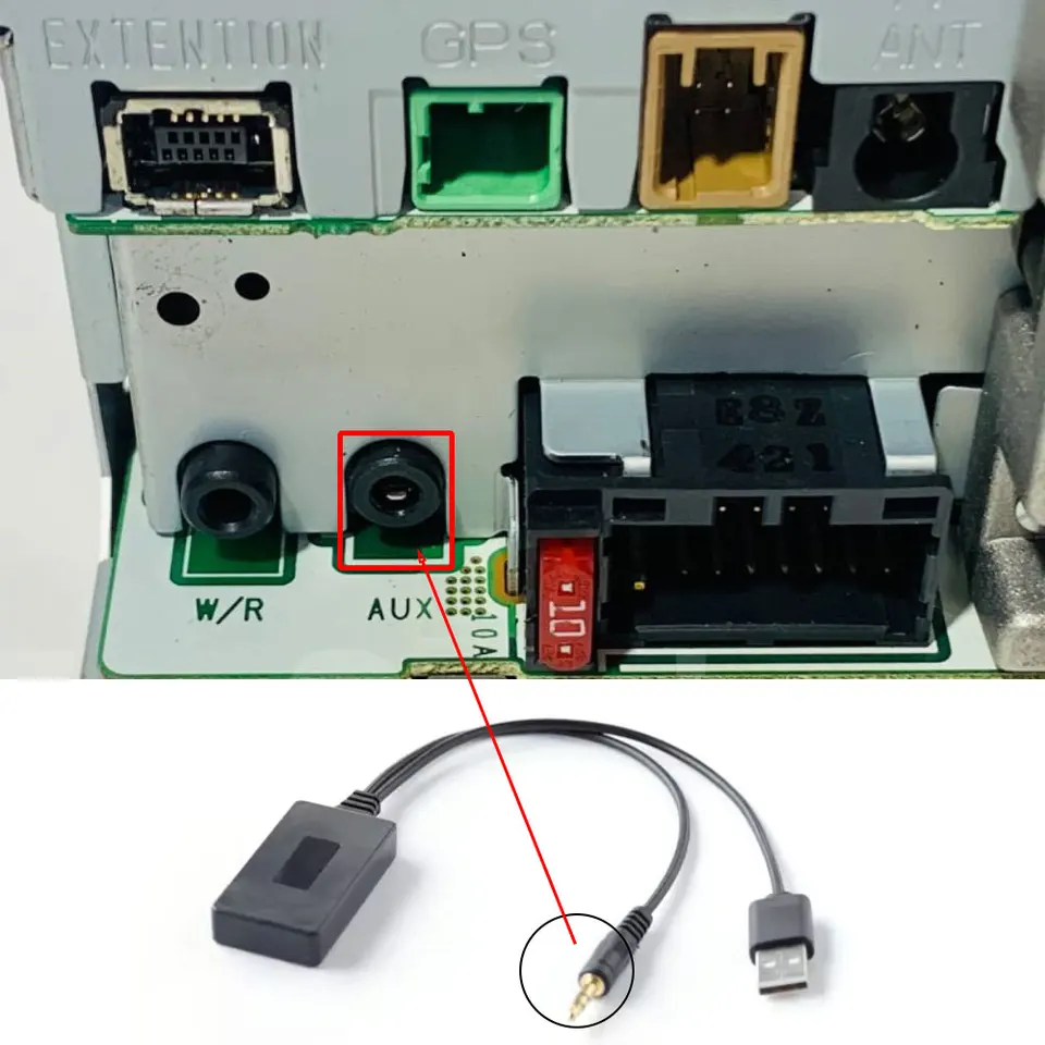 Ipod Car Adapter Aux In Input Adapter, AUX Adapter Female 3.5mm Jack Car Radio Audio Cable For Pioneer IP Bus AVIC Z1 Z2 Z3 N4 Pioneer Car Play