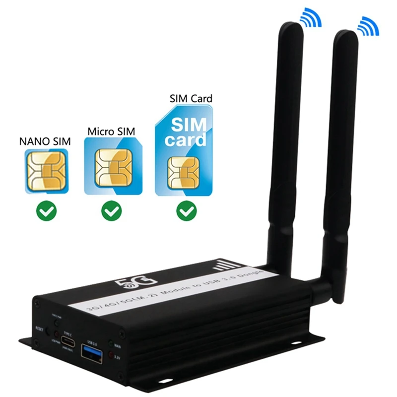 SIM 카드 슬롯이 있는 무선 카드 변환기, SIM 마이크로 SIM 나노 SIM 모듈, M.2 에서 USB 3.0 어댑터, 3G, 4G, 5G, 1 세트