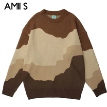 

2022 New Autumn Winter Casual Sweater Men Gradient Striped Jacquard knitwear for women Hip Hop Streetwear Sweatshirts