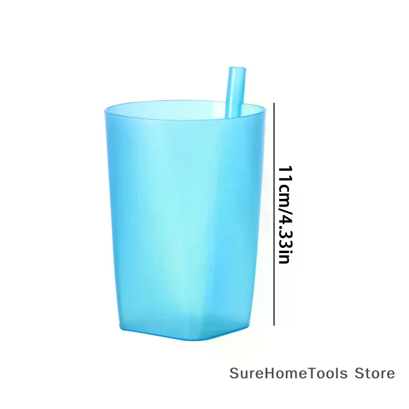 Children Infant Baby Sip Cup With Built In Straw Mug Drink Food-grade Plastic Integrated Straw Cup Kids Water Bottle