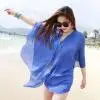 Women Sexy Chiffon Bikini Cover Up Swimwear Summer Sexy Women Cover Up Kaftan Beach Wear Bikinis Sundress Beach Dress shein bathing suit cover ups Cover-Ups