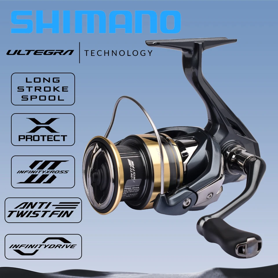 Moulinet Spinning Shimano Ultegra 2025 ULT C3000D – 220g, 5+1 Billes, 9kg De Drague