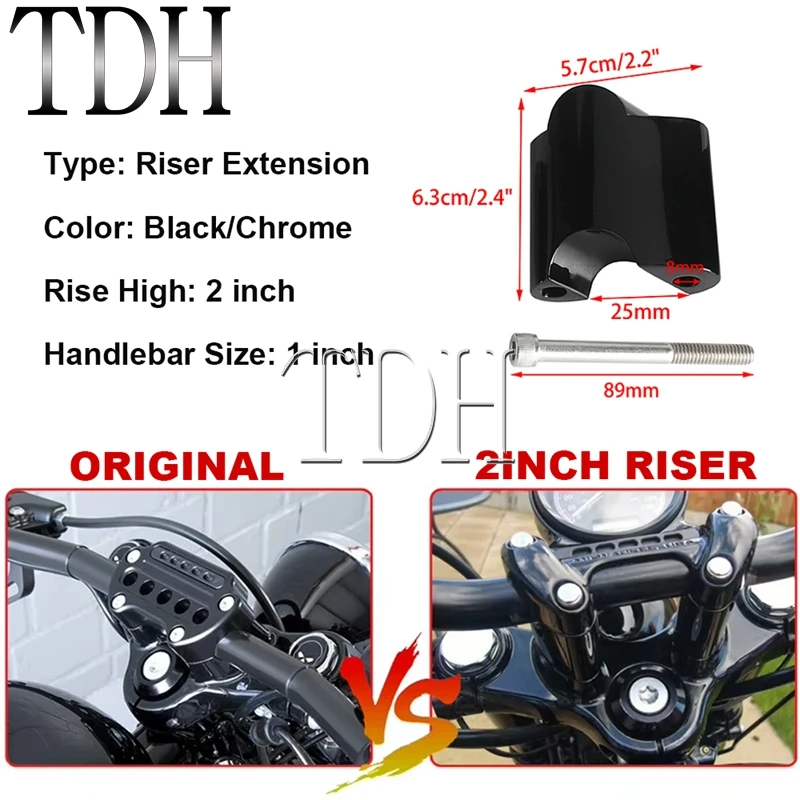 Harley Sportster XL 883 1200 XL48 XL883 2010-22 25mm  Ŭ Ʈ Ʈ   1 ڵ   2  Ȯ 