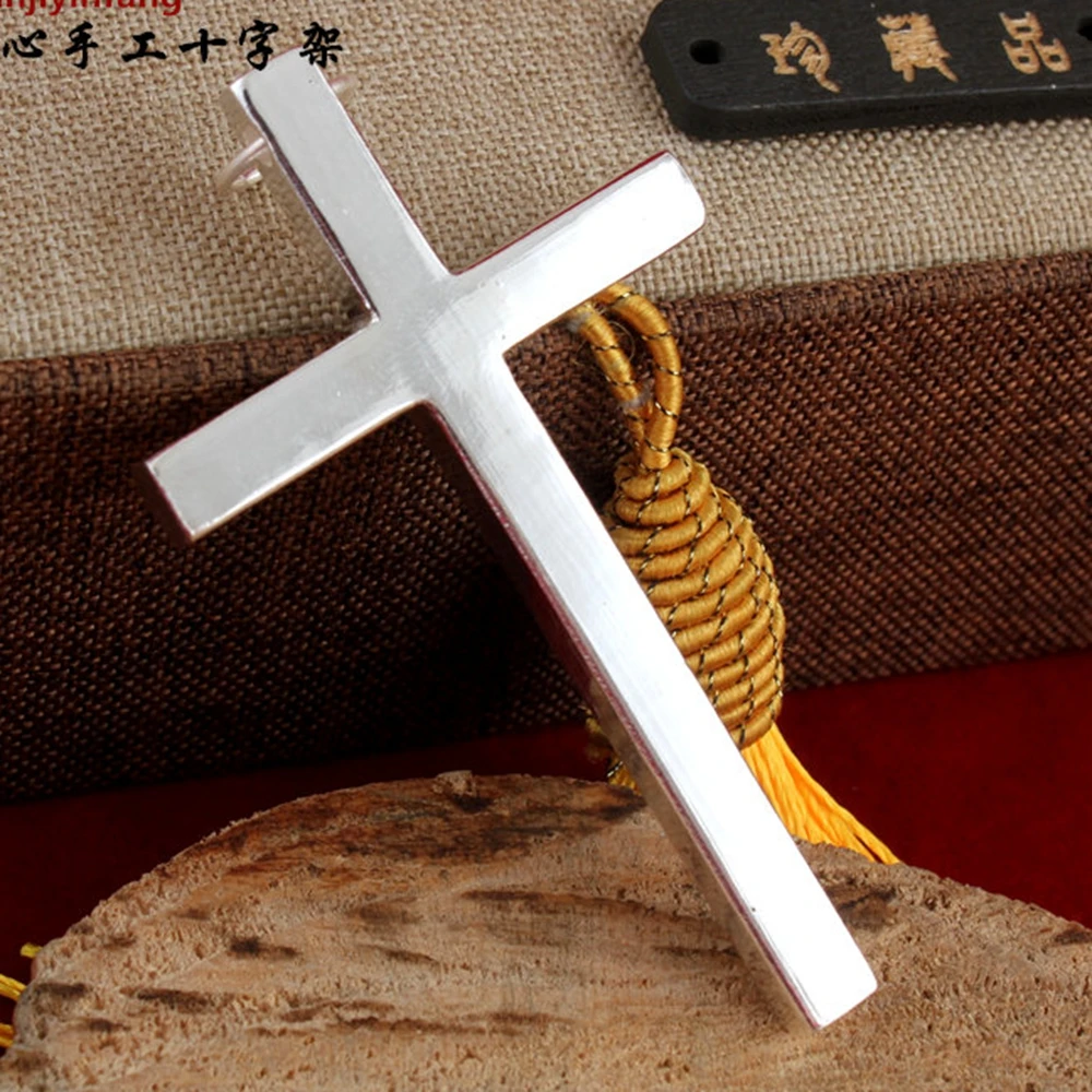 9999 silver jewelry handmade soild pure silve pendants real silver crossing pendant 10g-30g for accessories