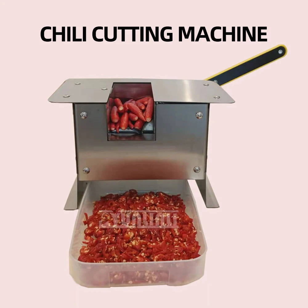 

Household Manual Pepper Cutting Machine Commercial Stainless Steel Chili Cutting Machine