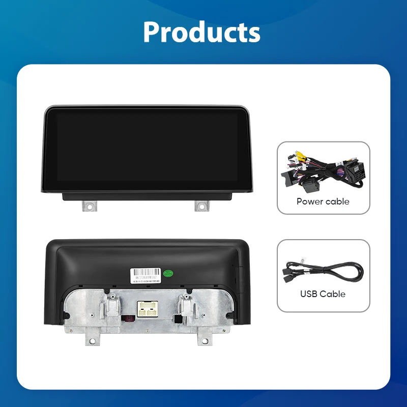 Ainavi 10.25 Inch Wireless Carplay For BMW 3/4 Series F30/F31/F32/F33/F35/F36  Car Radio Android Auto Multimedia Player NBT EVO