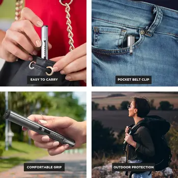 Multi tool Outdoor Candle Barbecue Cooking Portable Igniter Security Enlight survival tool Defence Tactical Pen for woman 4