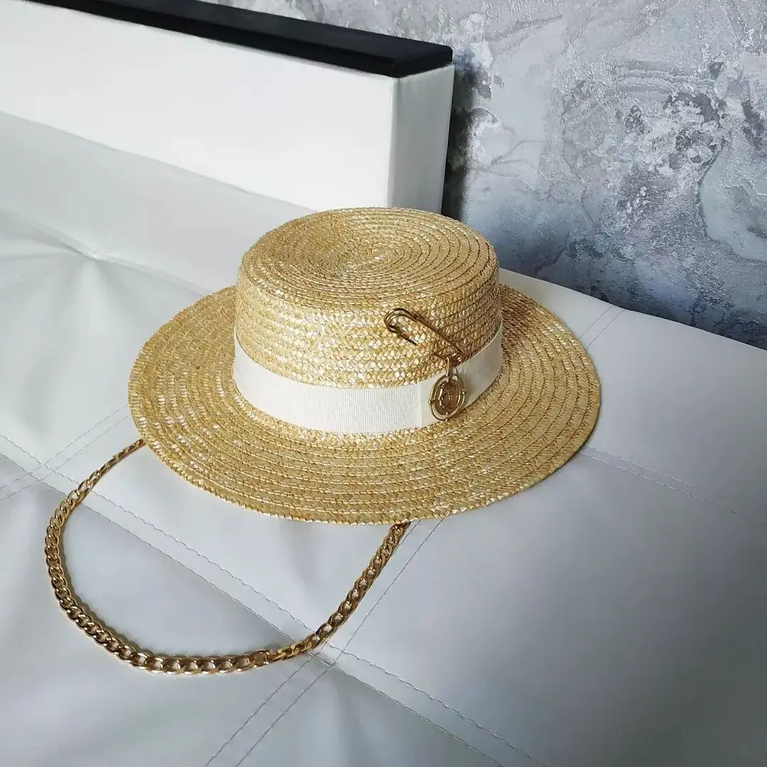 Sun Hat Sun Protection Hat Summer Lafite grass French Straw Hat for Women