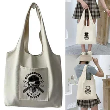 

Shopping Bag Ladies Hand Messenger One Shoulder Washable Vest Bag Eco-Friendly Travel Portable Grocery Storage Bags