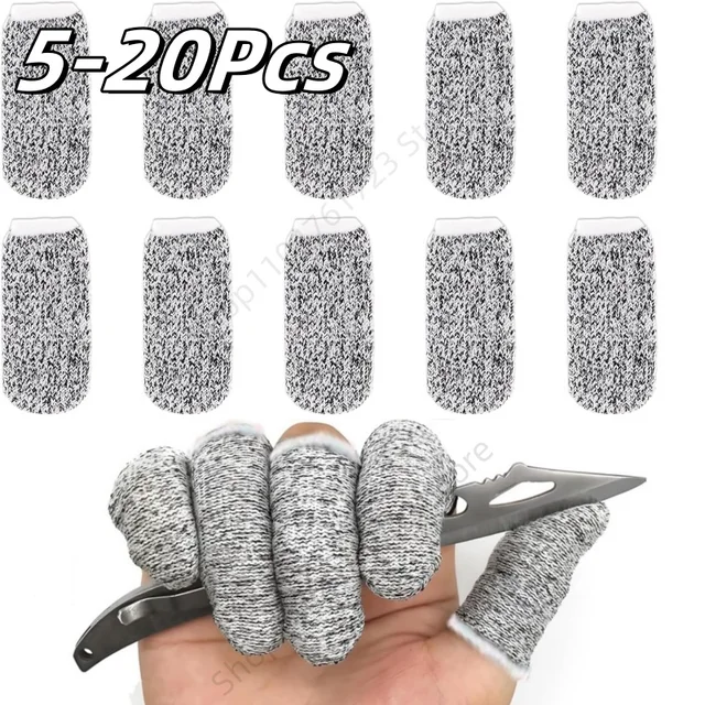 5-20Pcs Finger Cots Thumb Protector Anti-Cut Fingertips Finger Sleeve Flexible Resistant Protection Finger Cots DIY Kitchen Tool 5-20Pcs Finger Cots Thumb Protector Anti-Cut Fingertips Finger Sleeve Flexible Resistant Protection Finger Cots DIY Kitchen Tool