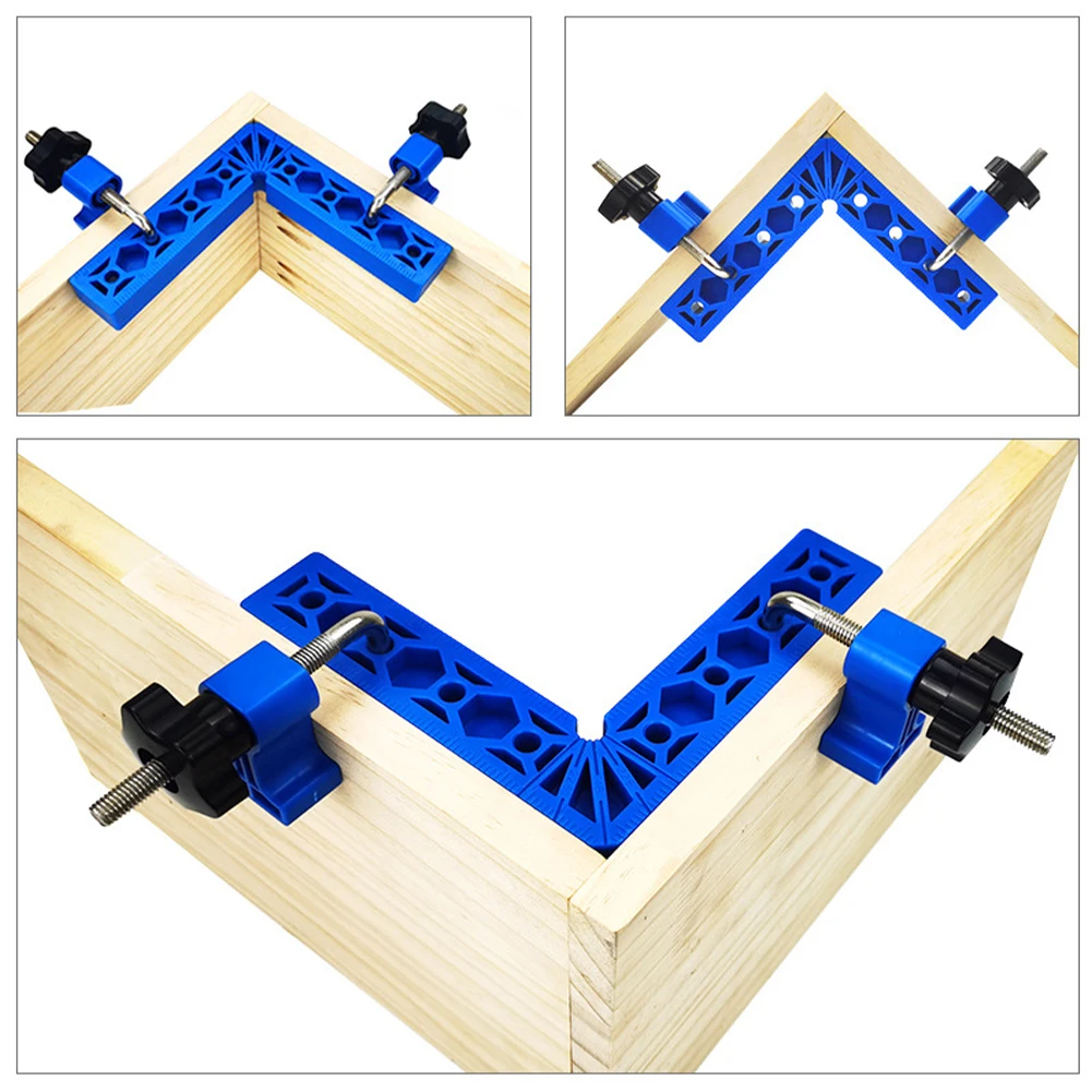 2 Pcs 90 Degree Positioning Squares,  Right Angle Clamp With Aluminium Alloy L-Type Corner Clamp, 6 x 6"(15 x 15cm) band saw machine