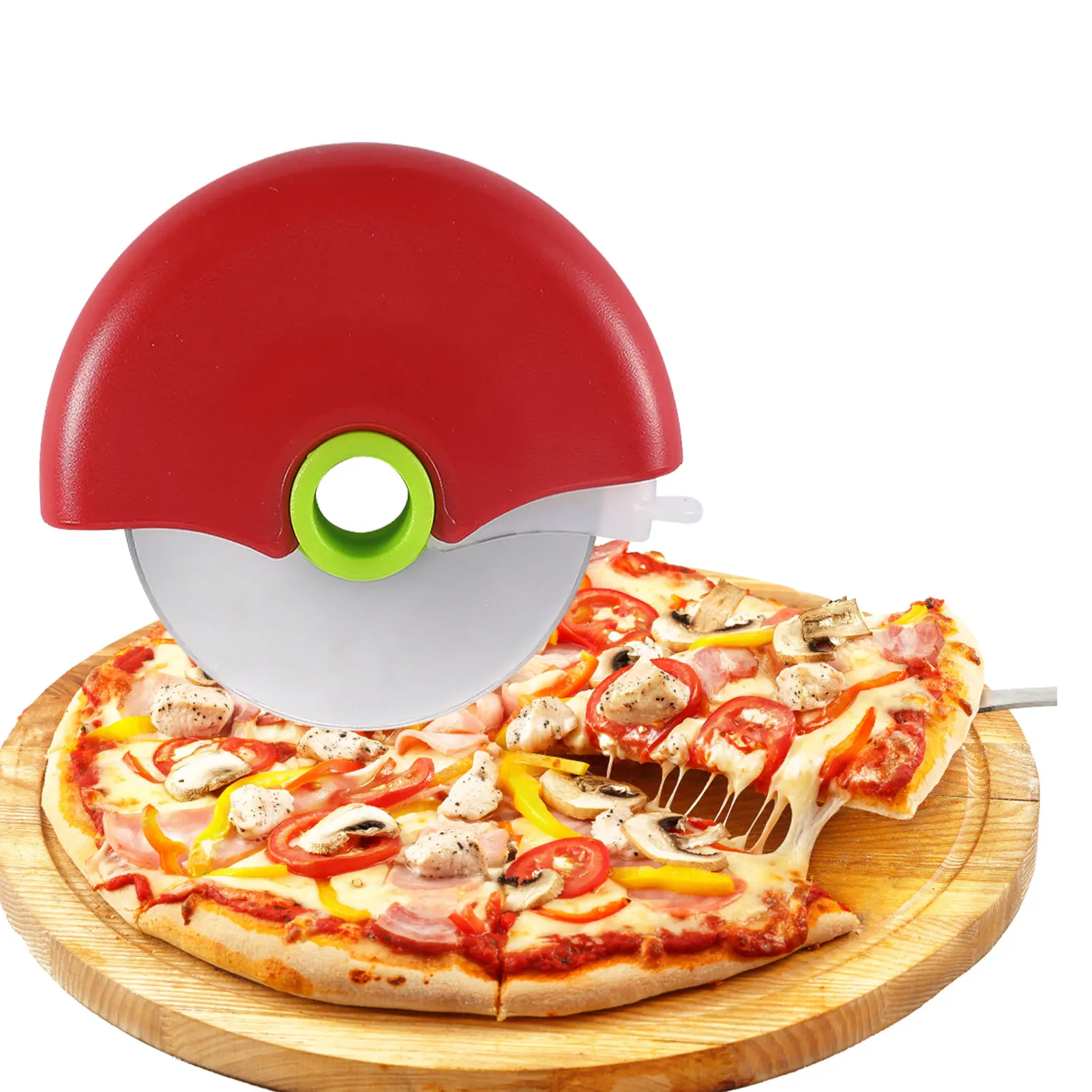 Pizza Cutter Wheel Removable Washable Pizza Slicer With Protective
