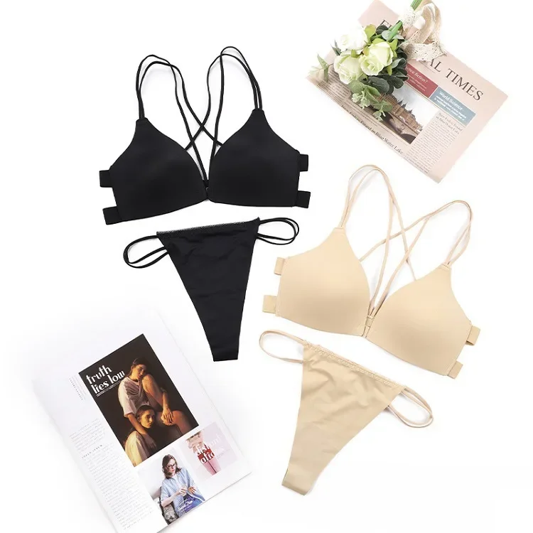 

Underwear Women Set Sexy Bras Bra Set Sexy Women's Underwear Thongs Set Sexy Bra Simple Front Button Sports Bras Comfortable