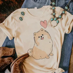 Pomeranian tshirt women streetwear tshirt girl graphic comic anime clothing