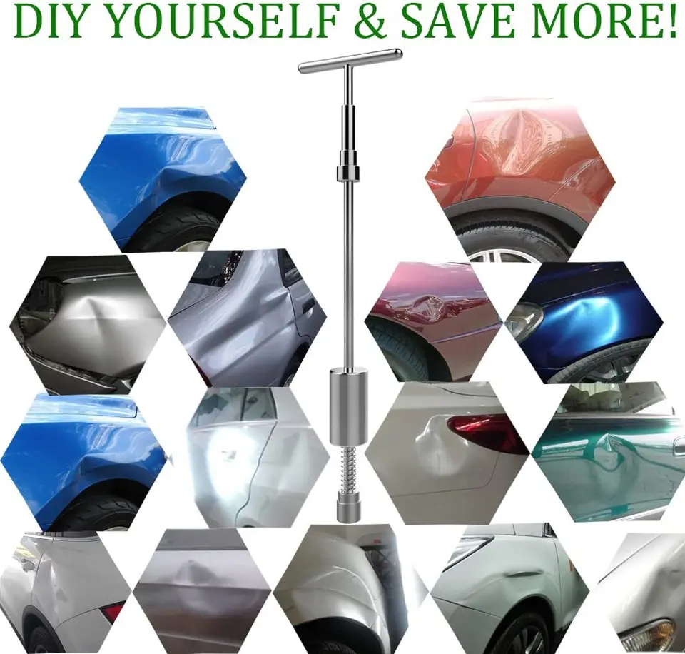 Kit Riparazione Ammaccature Auto - Estrattori In Lega Di Alluminio, Per Lamiera, Bluy, 2-3 Pezzi - Foto 3