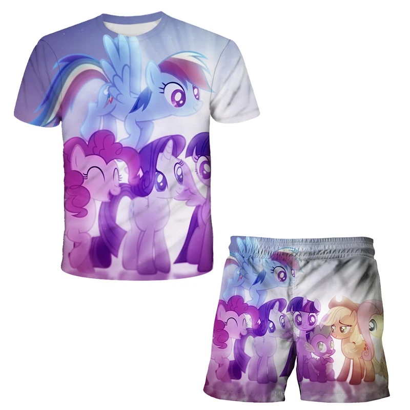

Baby Unicorn Clothes Summer Boys Clothing Sets Fashion Cartoon T-shirts +Unicorn Short 2pcs Suit Children Unicorn Cute Clothes