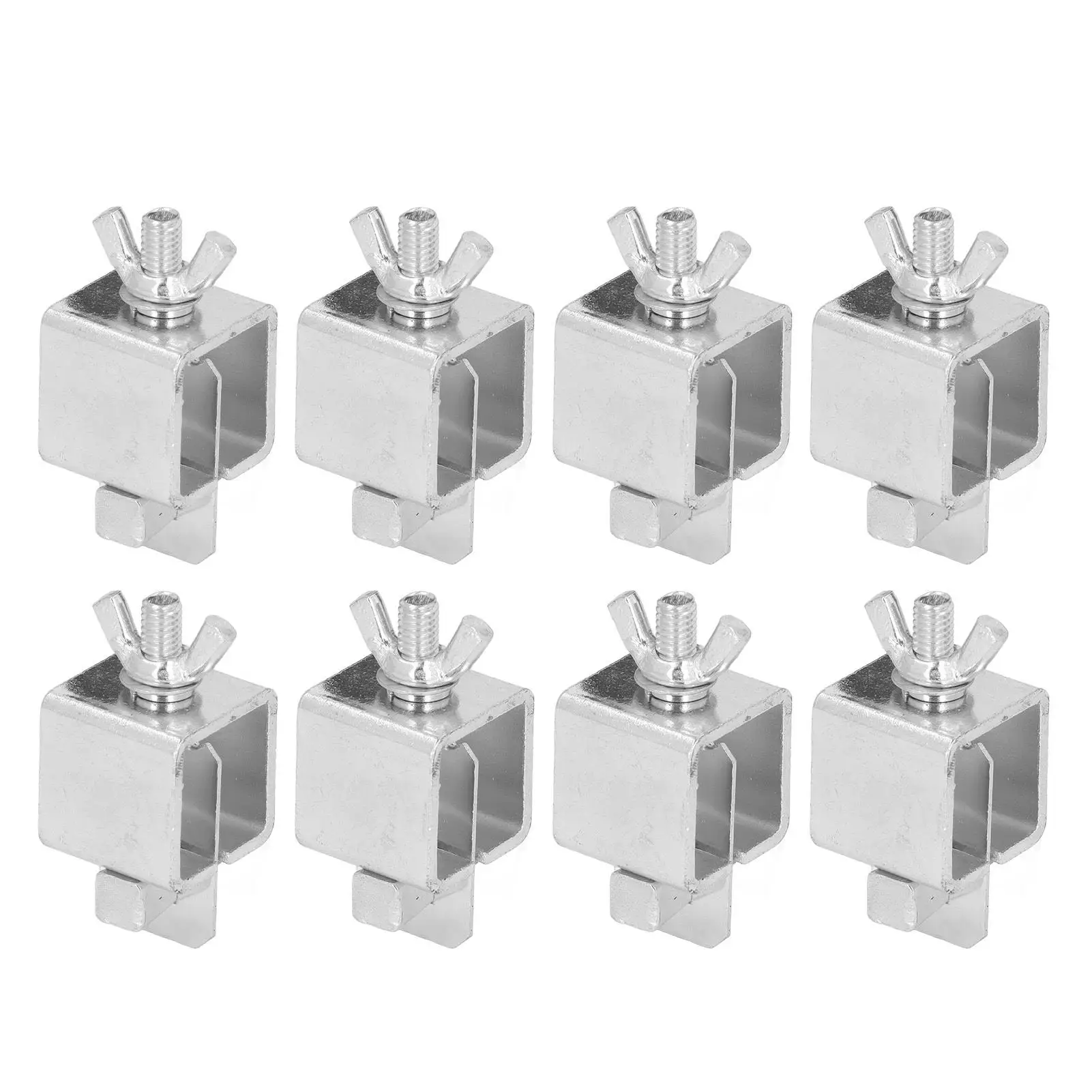 8Pcs Silver Butt Welding Clamps for Auto Body Panel-Aluminum Alloy Butterfly Clamp Set