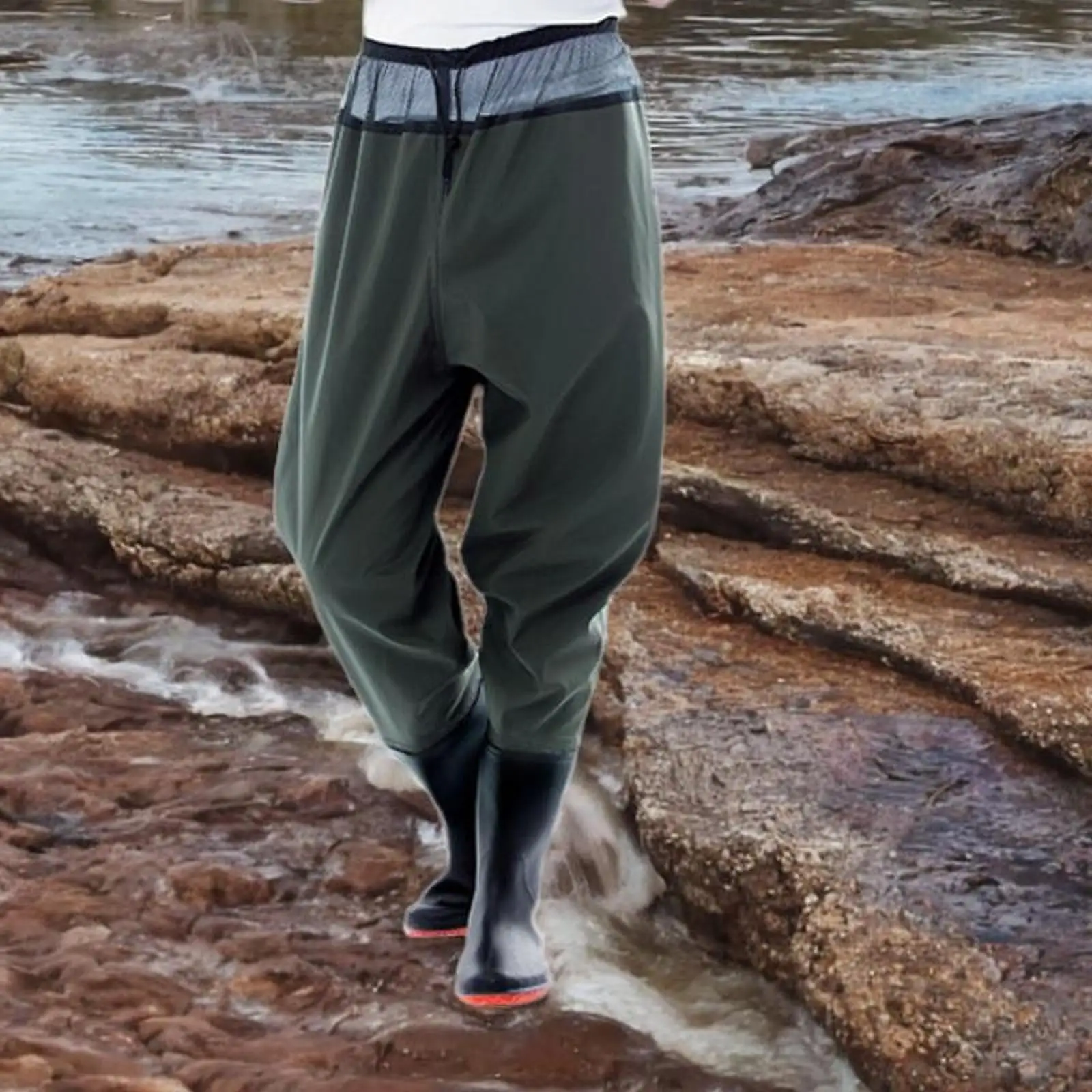 Fishing Waders with Boots Fishing Trousers for Outdoor Agriculture