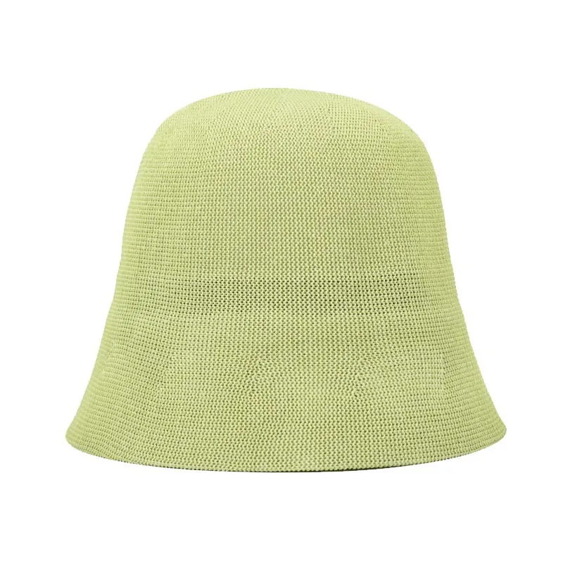 kangol bucket hat women's NEW Spring summun Breathable  Linen Knitted Bucket Cap For Women Simple Design  Fashion Fisherman's basin hat Accessories straw bucket hat Bucket Hats