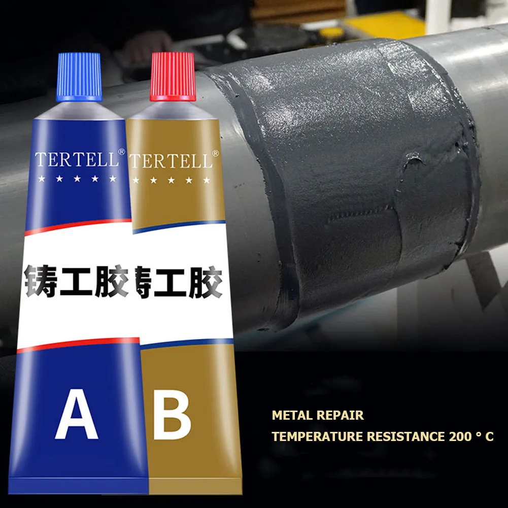 Repair Glue 100ml Strong Metal Heat Resistance AB Industrial Cold Welding Magic Plastic Repair Agent Casting Adhesive
