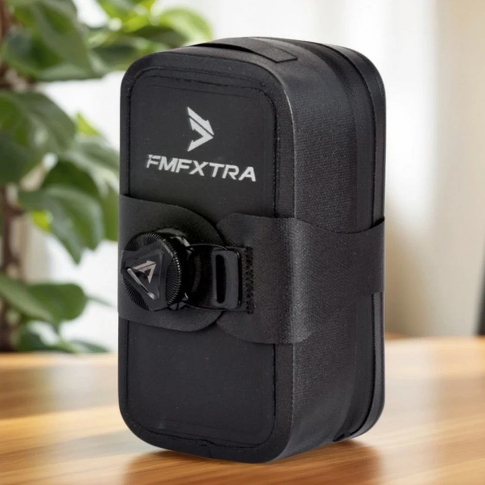 Bicycle Under Seat Bag Bike Strap-On Saddle Bag Knob Lock Cycling Seat Pack Portable Bike Seat Bag for Mountain Road Bikes