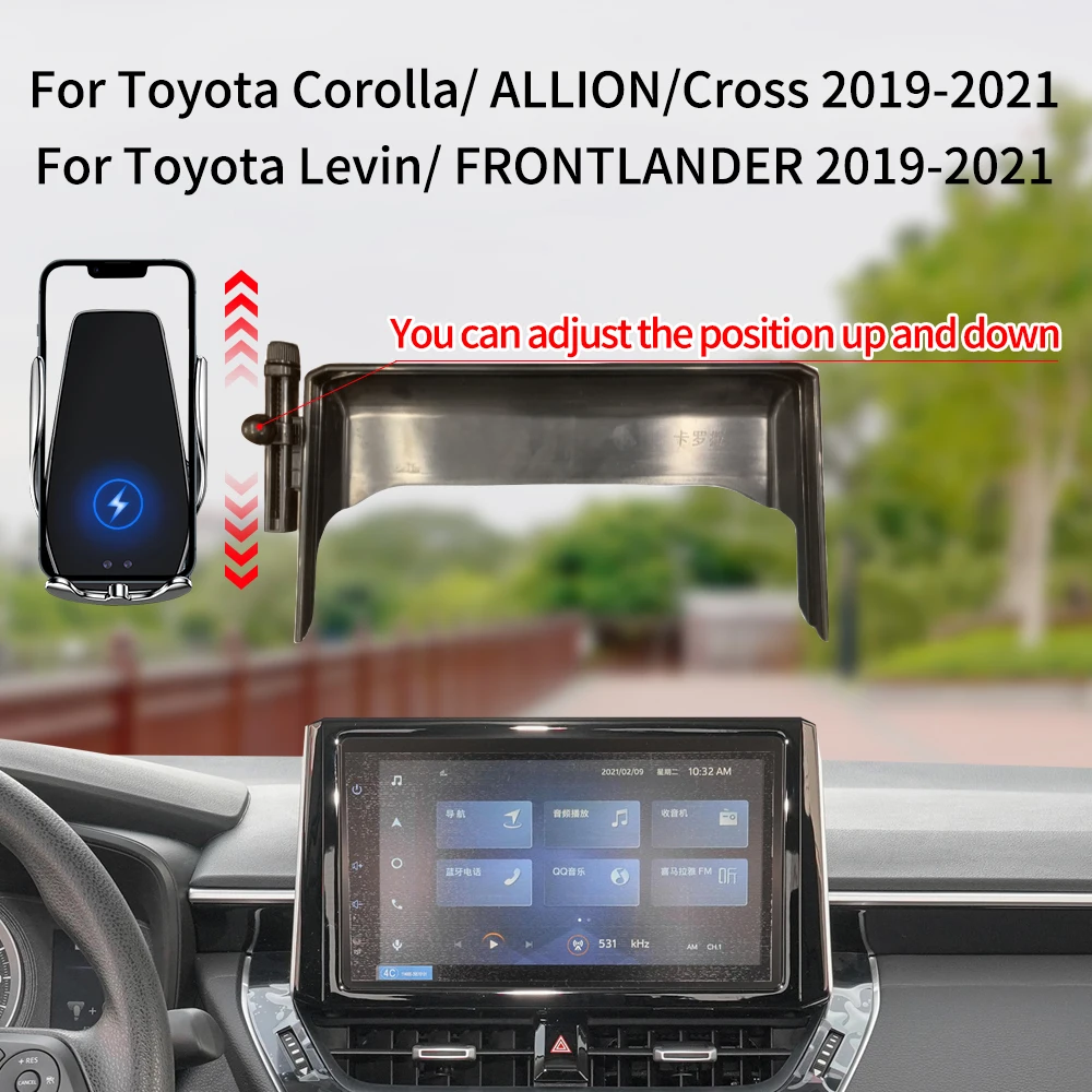 Автомобильный держатель для телефона для Toyota Corolla/  ALLION/Cross/Levin/ FRONTLANDER 2019-2021, подходит для экрана 8/9 дюйма,  аксессуары | AliExpress