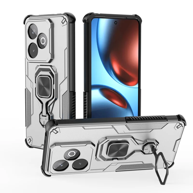Enhanced Armor Phone Case with Camera Protection and Magnetic Ring Holder - Compatible with GT7 5G