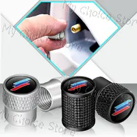4Pcs Emblem Metal Car Tire Valve Caps Wheel Stem Air Dust Covers For X3 X5 M series M3 M5 E39 E46 E90 E60 F10 F30 F20 F30 Decor 1