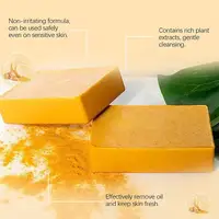 Savon artisanal au curcuma et à l'acide kojique 100g, au citron, pour éclaircir les taches brunes, blanchir la peau, éclaircir le corps, nettoyer le visage 6