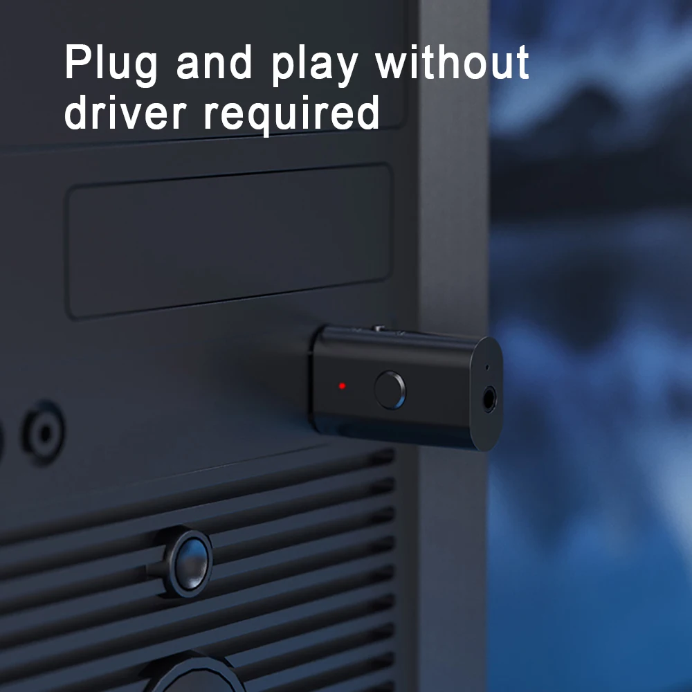 4 in 1 Wireless Bluetooth AUX Adapter Bluetooth 5.3 Car Audio Receiver Transmitter USB to 3.5mm Jack Music Mic Handsfree Adapter bluetooth transceiver adapter bluetooth aux adaptor bluetooth audio receiver bluetooth adapter audio adapter