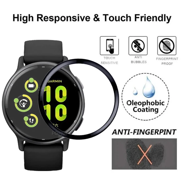 Soft Flexible Protective Film For Garmin VivoActive 5 Screen Protector Full  Cover Protection Guard For Garmin Active 5 Film - AliExpress