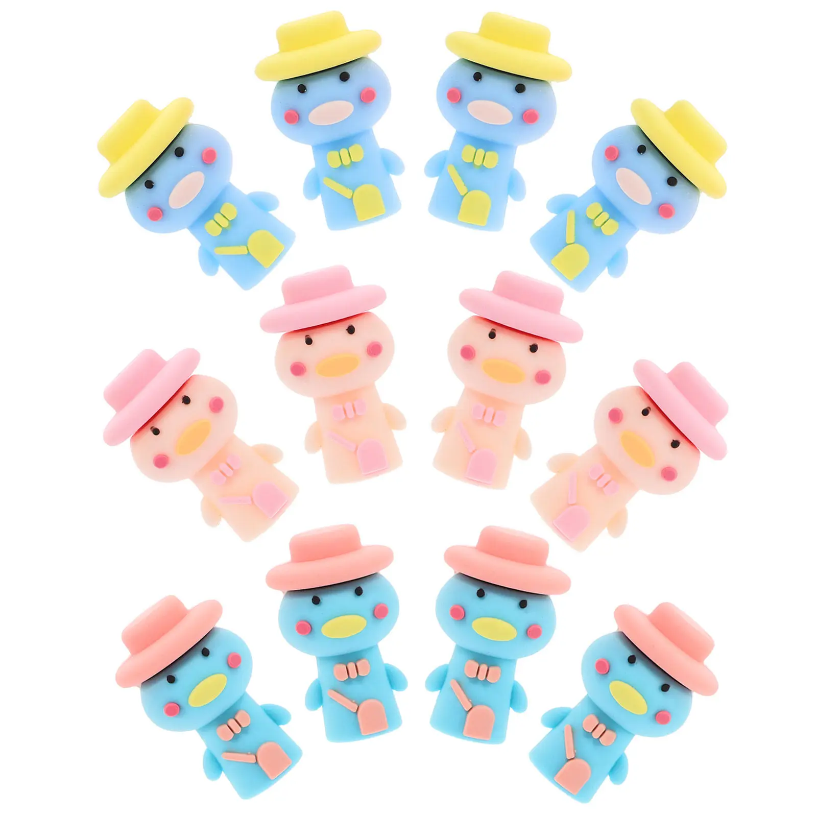 12Pcs 동물 연필 연장기 실리콘 예술가를위한 귀여운 학교 사무용품 쓰기 도구 미술 액세서리 크레용 연장