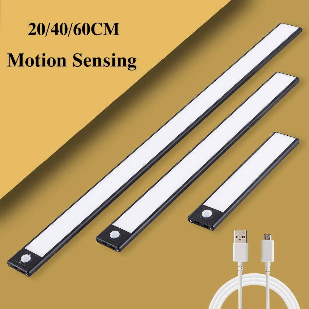 LED Ultra Thin 20 40 60CM Motion Sensor Wireless USB Cabinet Night Light Wardrobe Lamp For.jpg