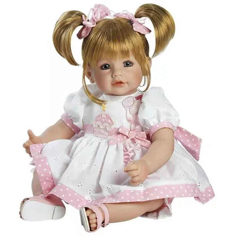 50cm Toddler Play Doll Reborn Baby Doll Soft Vinyl Newborn Princess Girl Lifelike Soft Touch 3D Skin Art Doll