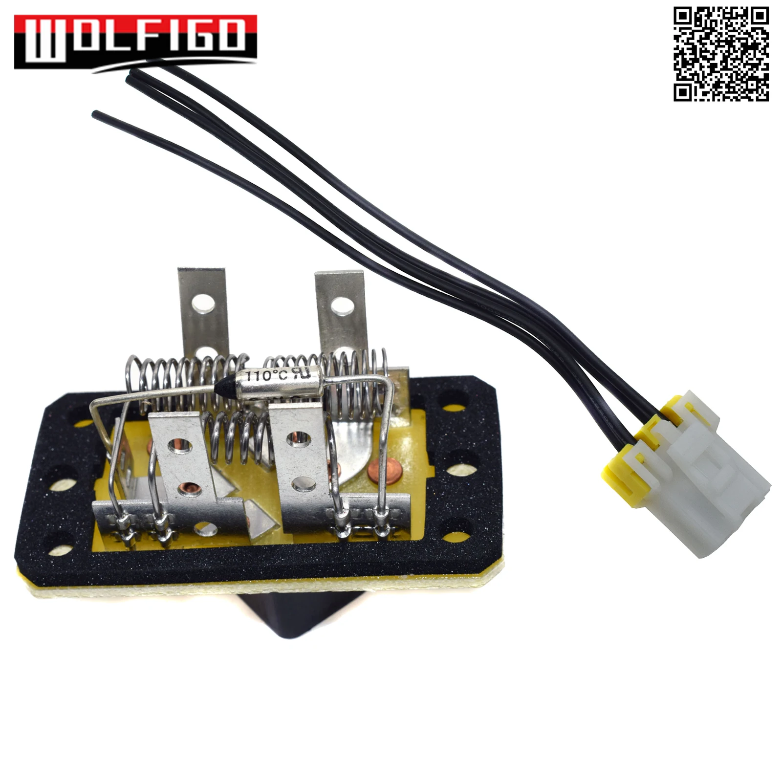 HVAC Heater Blower Motor Resistor W/ Plug for Ford F-150 F-250 F-350 Super Duty 97-04 Pickup 4L3Z19A706AA,EC0161B15,F4ZZ19A706A