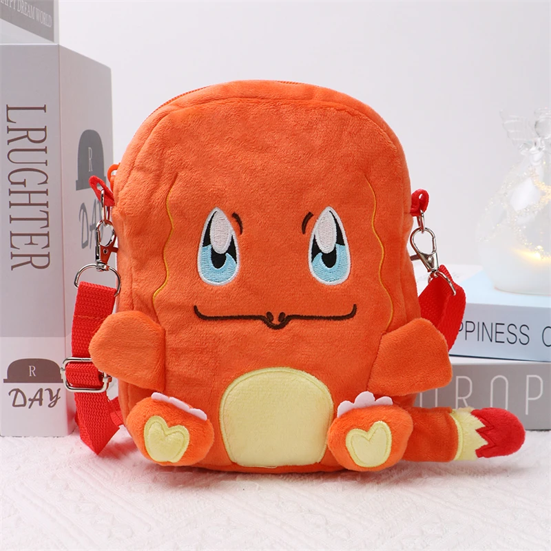 Neue Pokemon Plüsch Tasche Pikachu Mimikyu Gengar Lucario Weiche Stofftier Rowlet Eevee Snorlax Peluche Puppen Schulter Taschen Sac A Dos – Detail 9