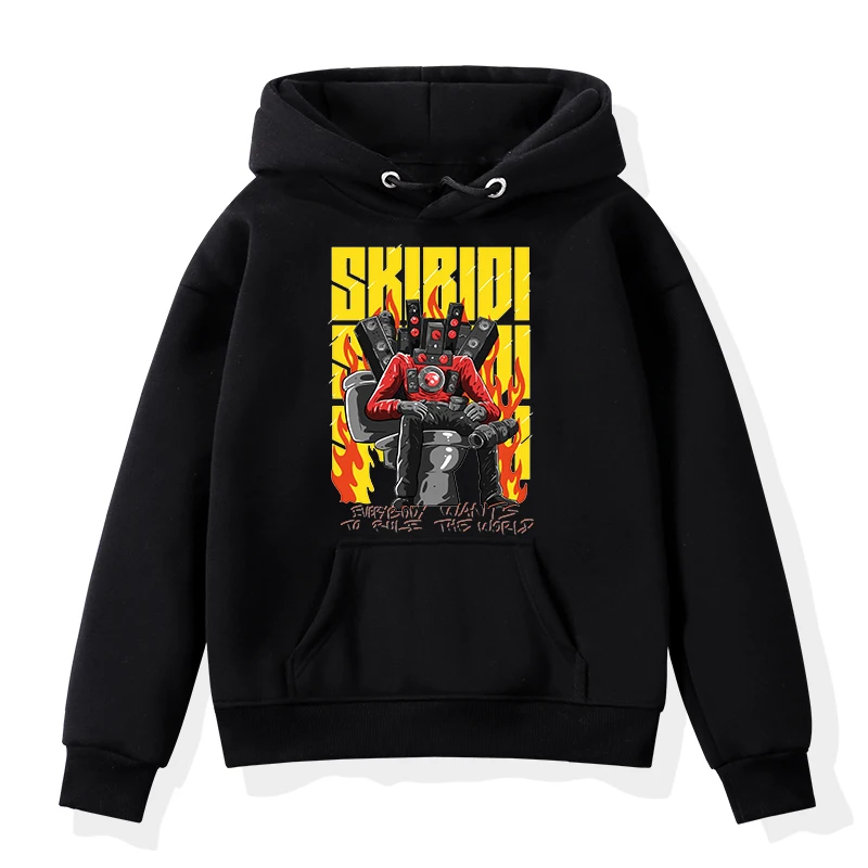 

Titan Speakerman Graphic Hoodies Korean Style Kids Clothes Boy Girl Sweatshirt Cartoon Skibidi Toilet Hoodie Harajuku Streetwear