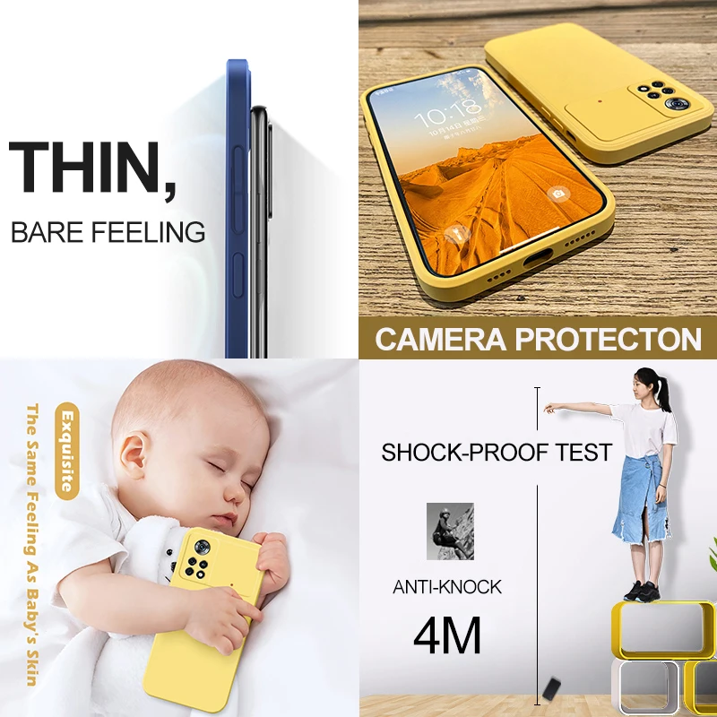 leather iphone 11 Pro Max case Poco X4 X 4 Pro X4pro Case Luxury Original Square Liquid Silicone Soft Cover For Xiaomi Poco X4 Pro 5g Poco X 4 Pro Pocox4 Pro apple iphone 11 Pro Max case