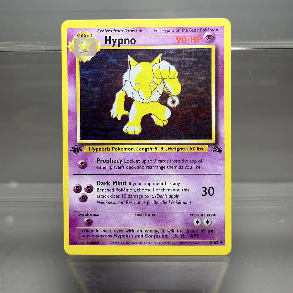 Pokemon Cards Classic Base Set Foil Flash Cards Mewtwo Alakazam Raichu Charizard Game Anime Shining Collection Cards Gift Toys