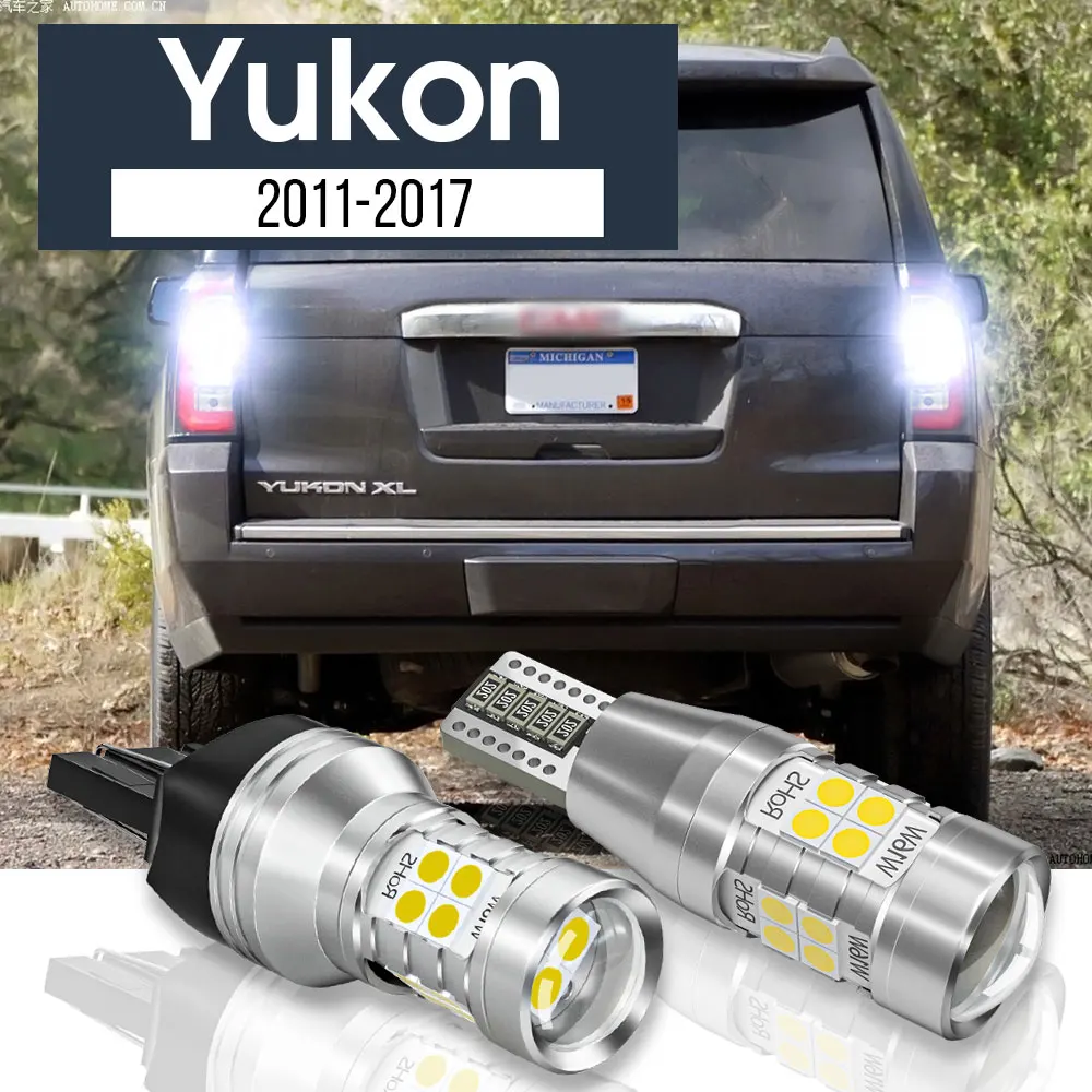 

2pcs LED Backup Light Reverse Lamp Blub Canbus Accessories For GMC Yukon 2011-2017 2012 2013 2014 2015 2016