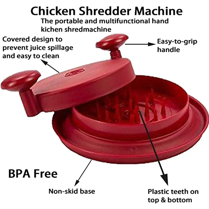 Chicken Shredder Shred Machine Meat Shredder For Pulled Pork Beef Chicken Multifunctional Meat Shredder Tool Kitchen Accessories