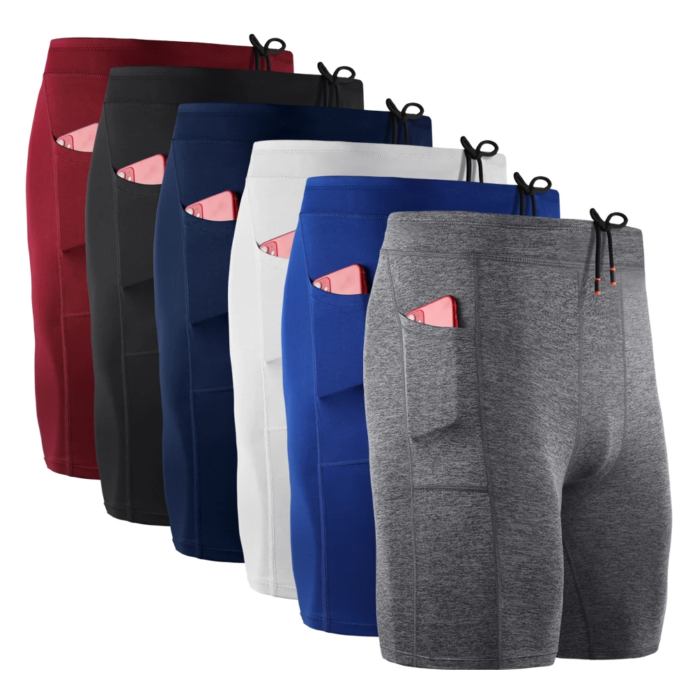 Men Student Basketball Sets Sport Gym QUICK-DRY Workout Board Shorts + Tights For Male Soccer Exercise Hiking Running Fitness 01