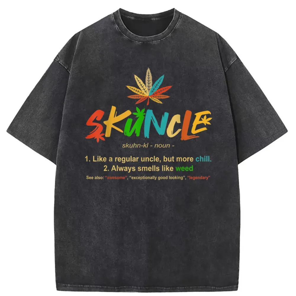 

Funny Skuncle Definition Funny Weed Pot Tshirts For Men Retro Fall Long Sleeve Sweatshirts Moto Biker Clothing Unisex Clothing