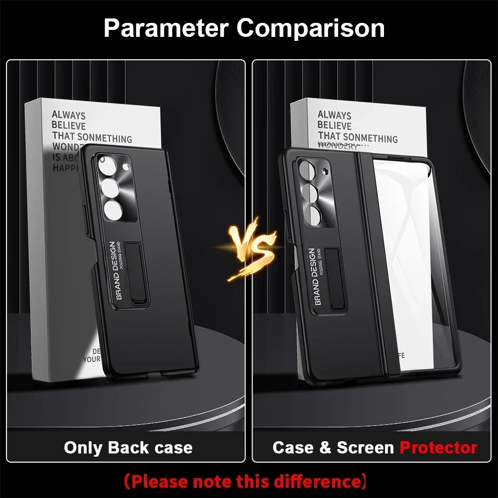 For Samsung Galaxy Z Fold 5 Case Full Hinge Protection Cover Built-in Screen Protector Kickstand Slim Shockproof Phone Case