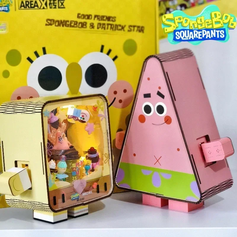 スポンジボブスクエアパンツ,25周年記念ビルディングブロックおもちゃ